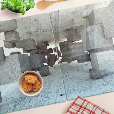 Schneidebrett glas Abstrakte räumliche Komposition