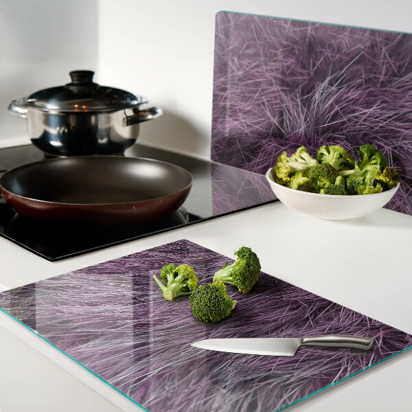 Glas schneidebrett Lila Fell