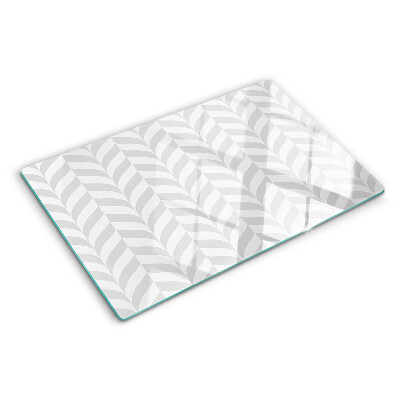 Glas schneidebrett Blätter mit wellenförmigen Mustern