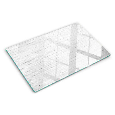Schneidebrett mit Motiv einer Backsteinmauer im minimalistischen Stil