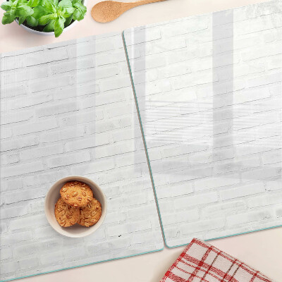 Schneidebrett Backsteinmauer im minimalistischen Stil