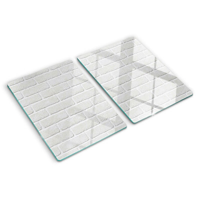 Schneidebrett glas Ziegelmauer
