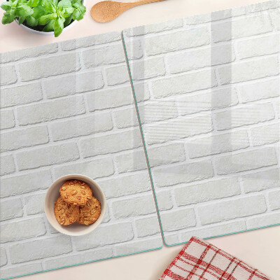 Schneidebrett glas Ziegelmauer