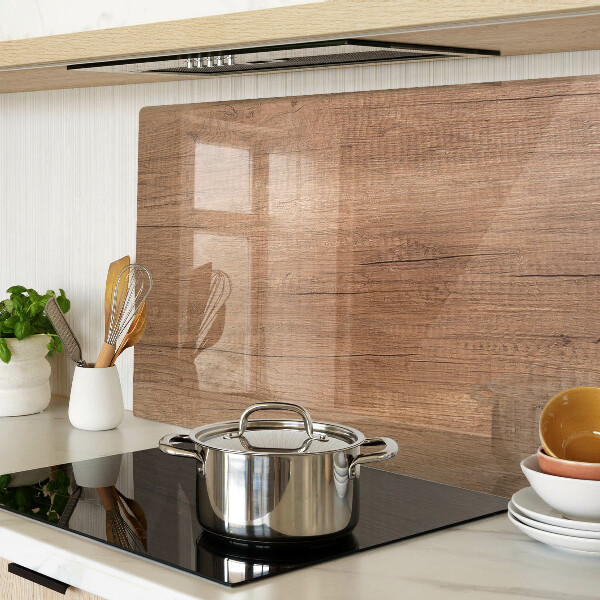 Glas schneidebrett Holz mit Fensterspiegelung