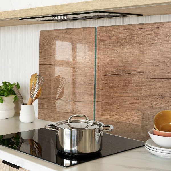 Glas schneidebrett Holz mit Fensterspiegelung