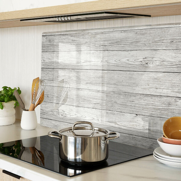 Schneidebrett aus Holz in Grautönen