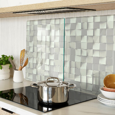 Schneidebrett Mosaik in Grautönen