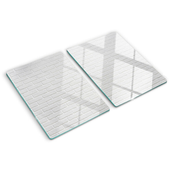 Schneidebrett glas Ziegelmauer