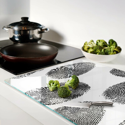 Schneidebrett Fingerabdrücke