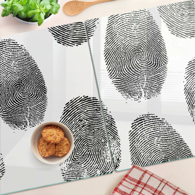 Schneidebrett Fingerabdrücke