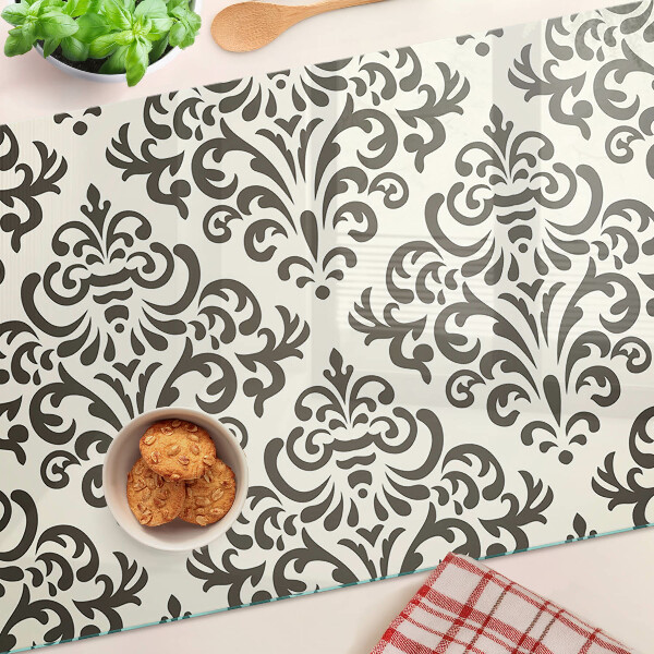 Schneidebrett Pflanzenmuster im Barockstil