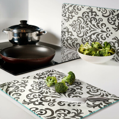 Schneidebrett Pflanzenmuster im Barockstil