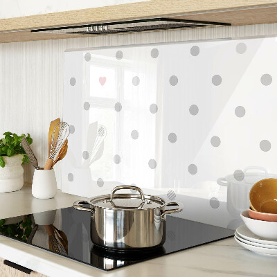 Schneidebrett Punkte und ein Herz