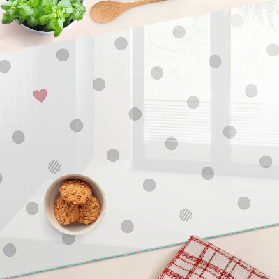 Schneidebrett Punkte und ein Herz