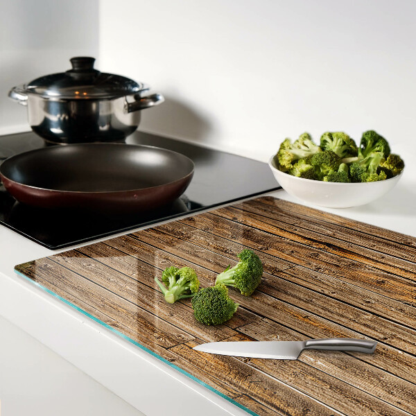 Glas schneidebrett Holzbrett mit einem Fenster