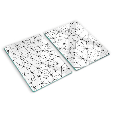 Glas schneidebrett Gittergeometrie