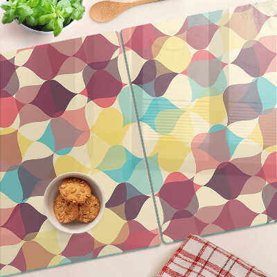 Schneidebrett Die Geometrie farbiger Kreise