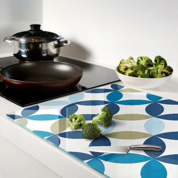 Glas schneidebrett Geometrische Blätter in verschiedenen Farben