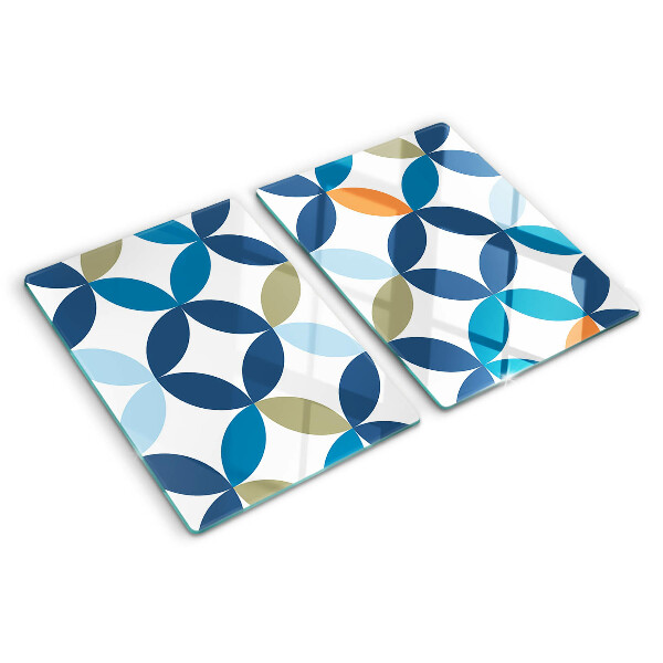 Glas schneidebrett Geometrische Blätter in verschiedenen Farben