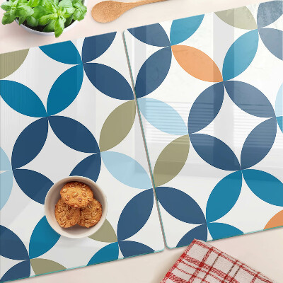 Glas schneidebrett Geometrische Blätter in verschiedenen Farben