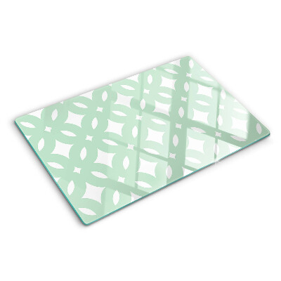 Schneidebrett glas Geometrische Muster in Pastellfarben