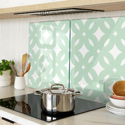 Schneidebrett glas Geometrische Muster in Pastellfarben