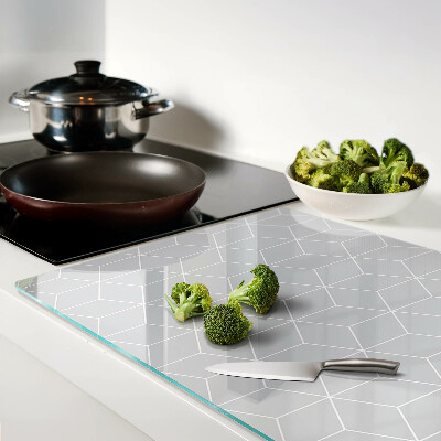 Glas schneidebrett hexagonales geometrisches Gitter