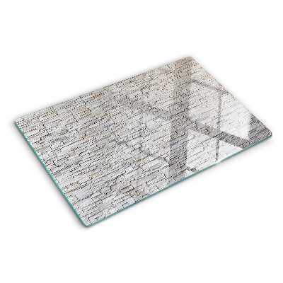 Schneidebrett glas Steinmauer