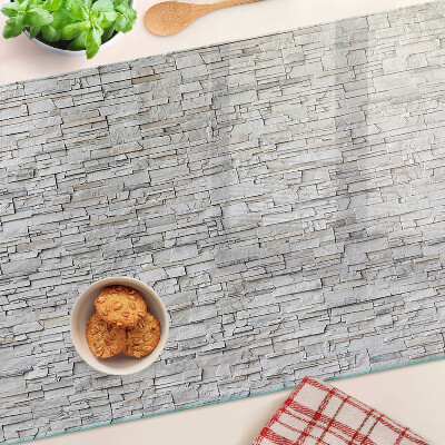 Schneidebrett glas Steinmauer