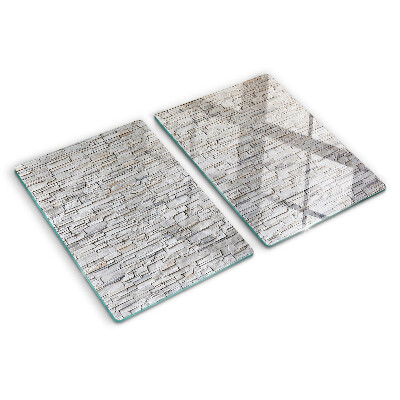 Schneidebrett glas Steinmauer