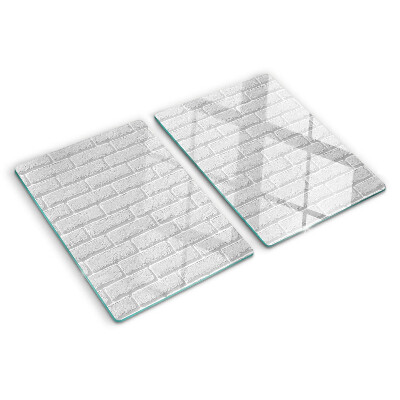 Schneidebrett mit Ziegelmauer-Motiv