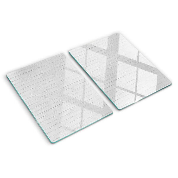 Schneidebrett glas Weiße Dielen