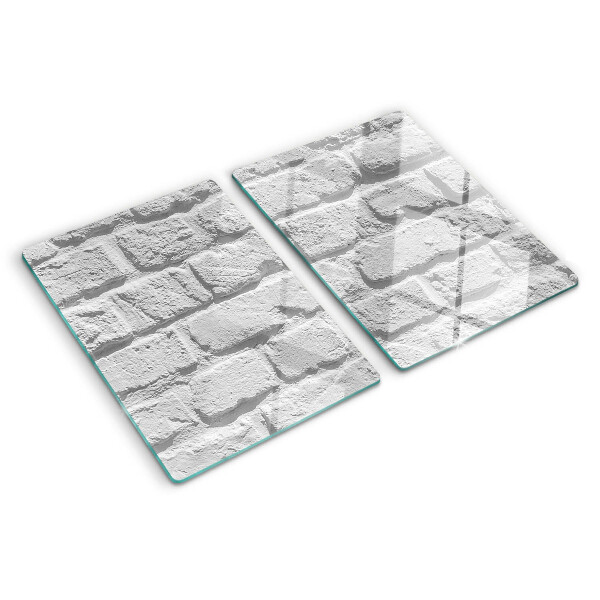 Schneidebrett glas Ziegelmauer