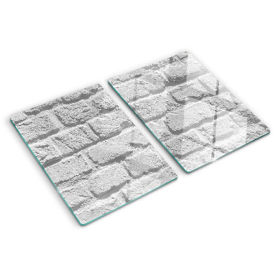 Schneidebrett glas Ziegelmauer