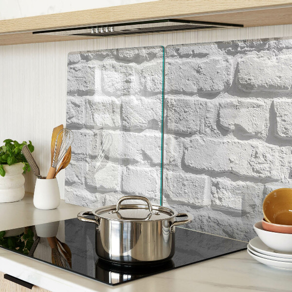 Schneidebrett glas Ziegelmauer