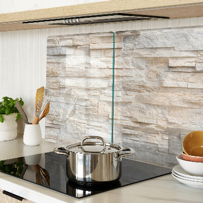 Schneidebrett glas Naturstein in Beigetönen