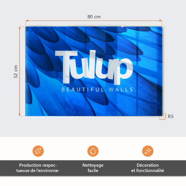 Schneidebrett Glas in Holzoptik