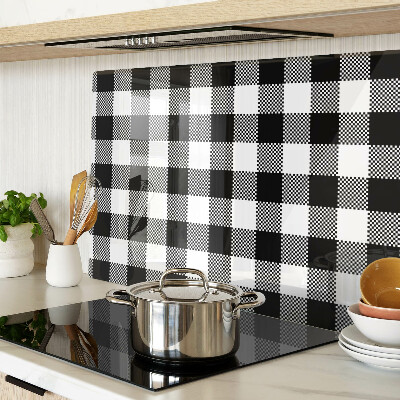 Glas schneidebrett Karomuster