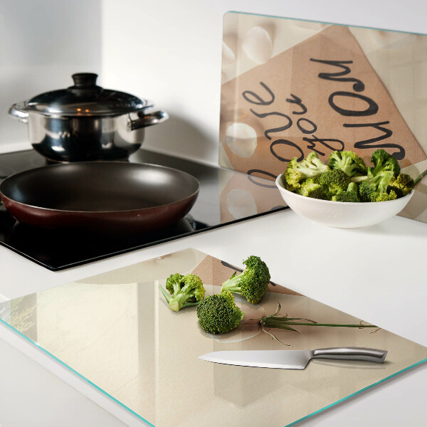 Schneidebrett mit Motiv 'Liebe und Blumen'