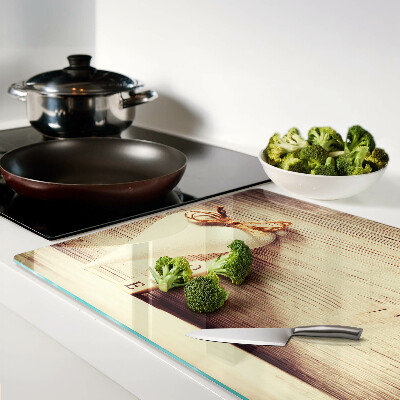 Glas schneidebrett Liebe und Herz