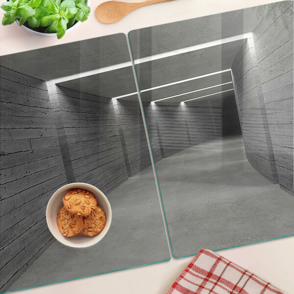 Schneidebrett Glas mit modernem Innenarchitektur‑Design