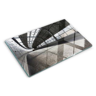 Glas schneidebrett Moderne Architektur und Geometrie