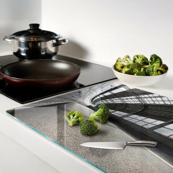 Glas schneidebrett Moderne Architektur und Geometrie