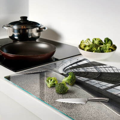 Glas schneidebrett Moderne Architektur und Geometrie