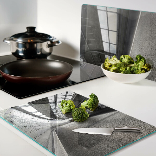 Glas schneidebrett Moderne Architektur und Geometrie