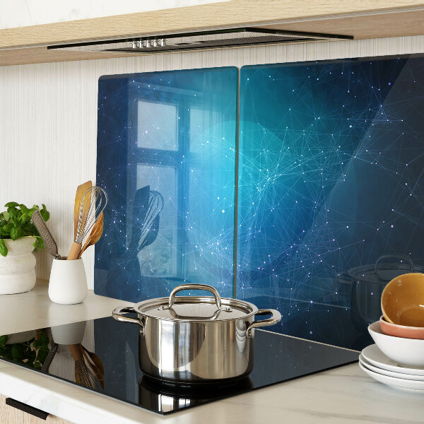 Glas schneidebrett Motiv aus geometrischen Linien und Punkten