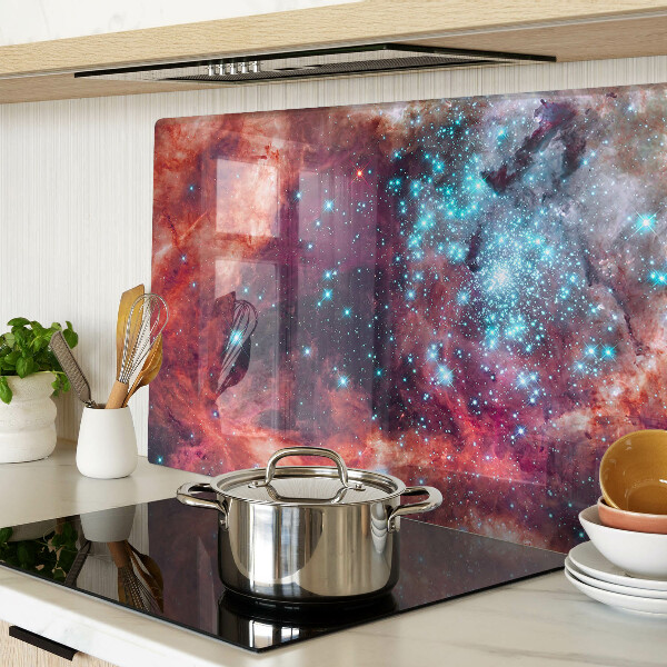 Schneidebrett Kosmische Landschaft mit Sternen