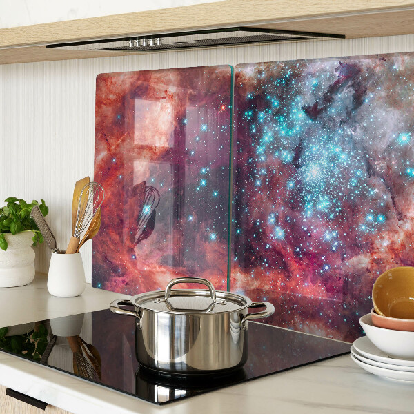 Schneidebrett Kosmische Landschaft mit Sternen