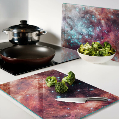 Schneidebrett Kosmische Landschaft mit Sternen