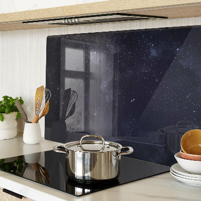 Schneidebrett glas Kosmisches Universum mit Sternen